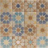 Duquesa Silver Blend 5×5 Fez Decorative Tile Metallic