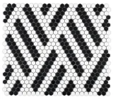 Nano Black & White 9×11 Lombardy Mosaic Nano Black & White 9×11 Lombardy Mosaic