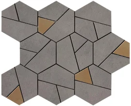 Boost Smoke With Yellow 10×11 Hexagon Mosaic