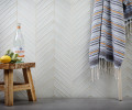 Beach Glass Palms Mosaic Pure Silk Gloss