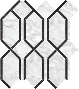 La Marca Carrara Gioia 13×12 Modella Mosaic Polished