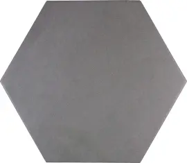 Sol Dark Gray 8×9 Hexagon Field Tile Semi-Matte