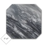 Clipped Bardiglio Dark 12×12 Octagon Honed Clipped Bardiglio Dark 12×12 Octagon Honed
