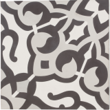 Duquesa Cement Noir 8×8 Fatima Decorative Tile Matte