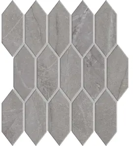 Marble Obsession Grigio 2×5 Picket Mosaic Satin