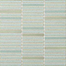 Yohen Border Turquoise Green Mix 1/2×4 Mosaic