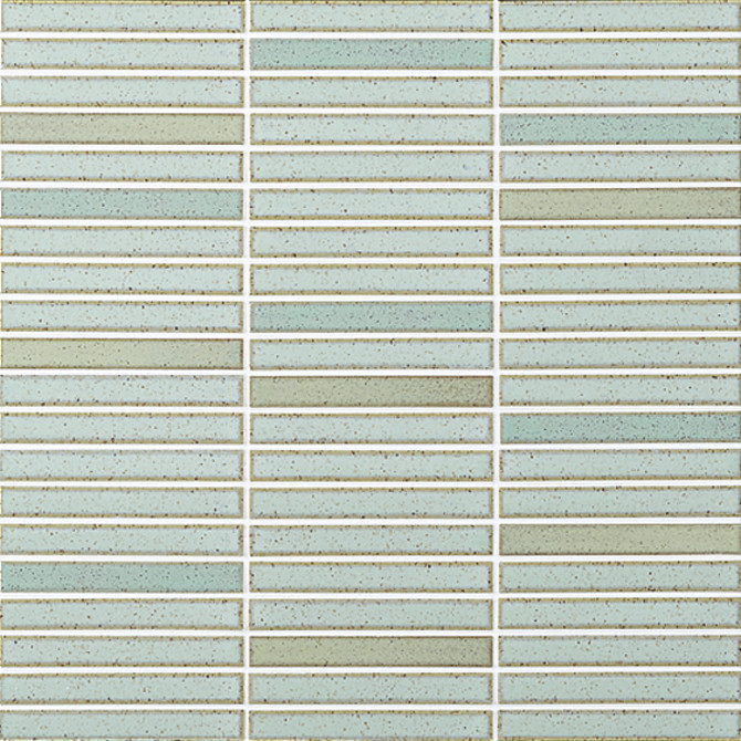 Yohen Border Turquoise Green Mix 1/2×4 Mosaic