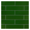TrueTones Ceramics Lauren Green Crackle 2×8 Field Tile Crackle