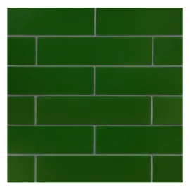 TrueTones Ceramics Lauren Green Crackle 2×8 Field Tile Crackle