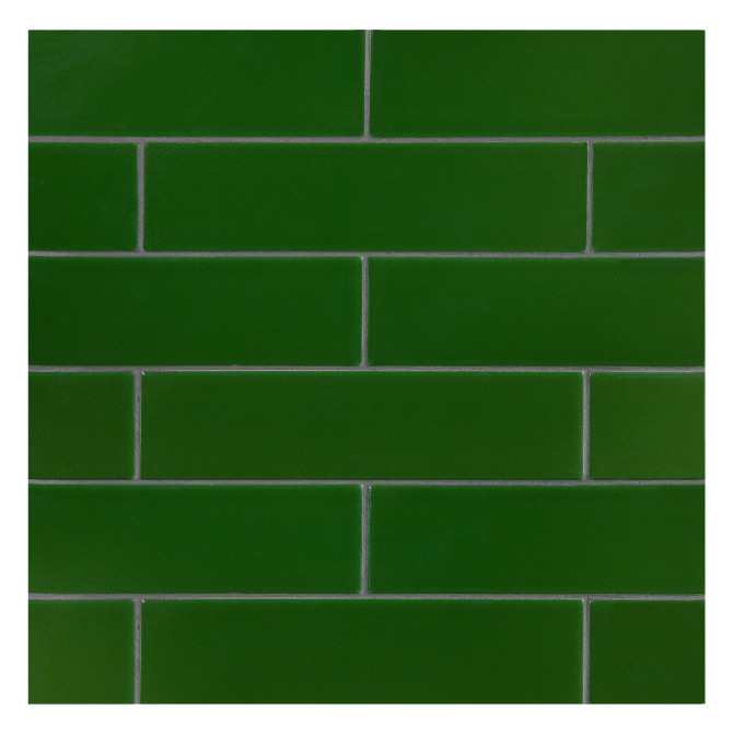 TrueTones Ceramics Lauren Green Crackle 2×8 Field Tile Crackle