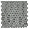 Hexes And O’S Ash 1″ Hexagon Mosaic Gloss