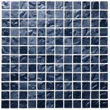 Lava Glass Solid Ash 1×1 Mosaic