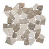 Mosaic Series Beige & Tan Marble 12×12 Random Mosaic Tumbled