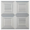 Pietra Visivo Collection Thassos Select Honed And Italian Carrara Light Select Polished 10×10 Canterbury Mosaic Mixed