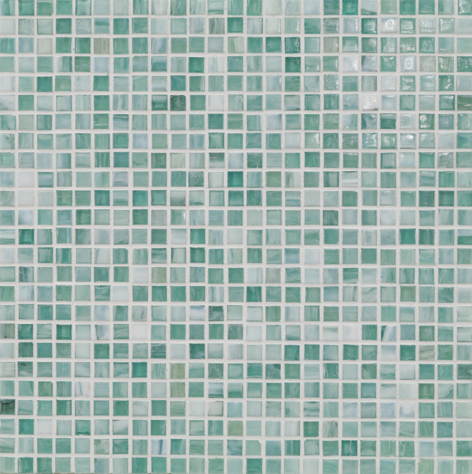 Shibui Soft Teal 1/2×1/2 Mini Mosaic Natural