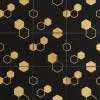 Ellington Ebony & Brass 6×6 Jacques Decorative Tile Honed