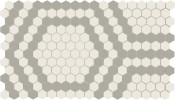 Unglazed Mosaics – Porcelain Honeycomb Light 1″ Hexagon Mosaic