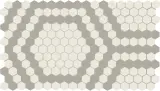 Unglazed Mosaics – Porcelain Honeycomb Light 1″ Hexagon Mosaic