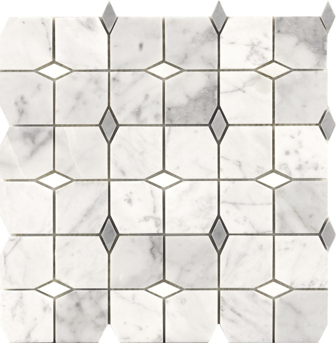 Hera Carrara 12×12 Argos Mosaic