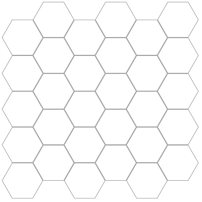 Hologram Soft White 2″ Hexagon Mosaic Matte