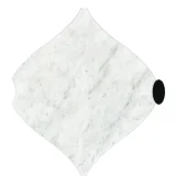 Olynthos Carrara And Nero Marquina 11×11 Chelsea Mosaic