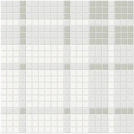 Nantucket Moss Blend 13×13 Plaid Pattern Mosaic Matte