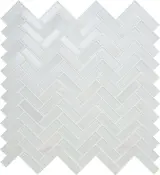 Serentina Bliss 12×13 Herringbone Mosaic Glossy