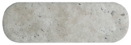 Cross Cut Silver 2×6 O Decorative Tile
