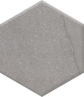 Ami Gray 8″ Hexagon Field Tile Matte