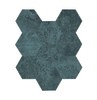 Alchemy Navy 11×13 3D Hexagon Mosaic Rectified