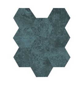 Alchemy Navy 11×13 3D Hexagon Mosaic Rectified