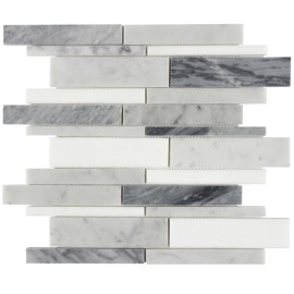 Corniche Stack Blend 12×14 Stack Mosaic Polished
