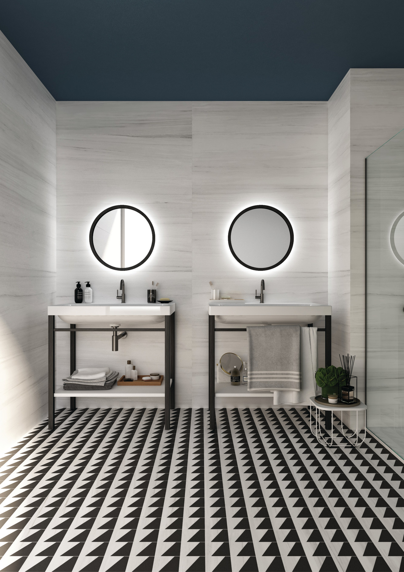 Dolomiti Dolomiti 24x48 Polished and Trapezoid Mosaic Polished