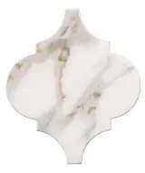 Ami Ivory 6″ Arabesque Decorative Tile Matte Rectified