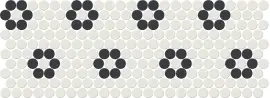 Unglazed Mosaics – Porcelain Rosette 1″ Penny Round Mosaic