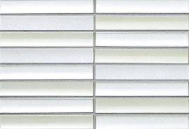 Sairin White Mix 1×8 Mosaic