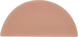 Cursive Rose Gold 2×4 Demilune Glossy Cursive Rose Gold 2×4 Demilune Glossy