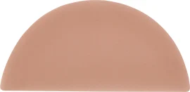 Cursive Rose Gold 2×4 Demilune Glossy