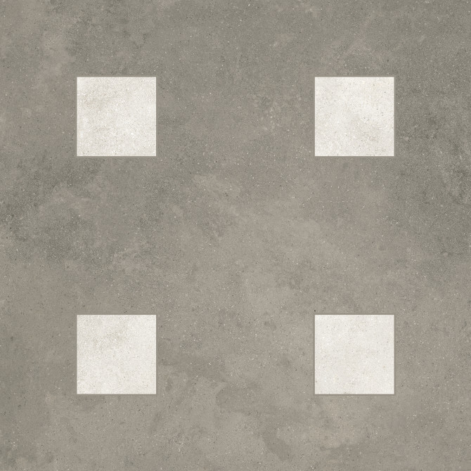 Romana Dark Gray 24×24 Insquare Decorative Tile Matte Rectified