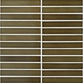 Biyusai Moss Green 1×6 Short Edge Bullnose