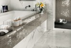 
Marvel Calacatta Extra 17x35 Polished, Calacatta Extra 12x36, , Silver Mosaic 12x12, Calacatta Spigolo 3/8x12, Silver Spigolo 3/8x12