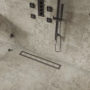 Stone Fiction Travertine Silver 24x24 and 2x2 Mosaic