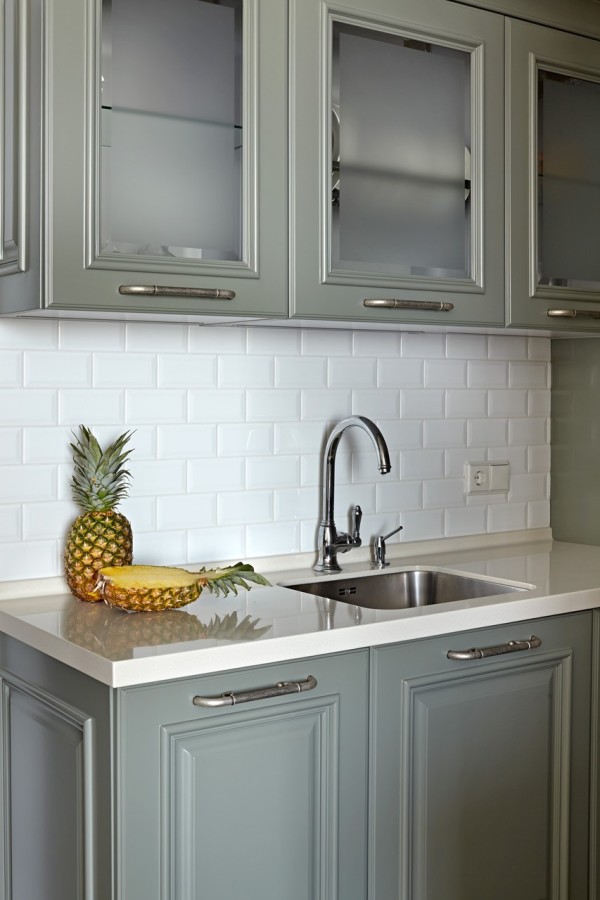 Adex Tile Patterns Neri White 3x6 Bullnose Glossy (6