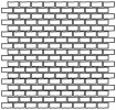 B&W_Marble 1/2×1 Mosaic Matte