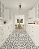 Unglazed Mosaic Vintage Revival Hex Mosaic