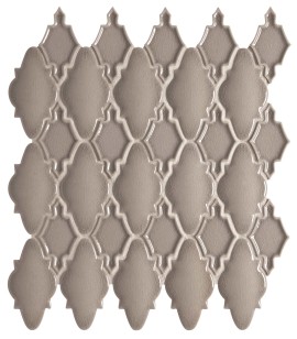 Coco Gray 14×12 Moroccan Mosaic Glossy