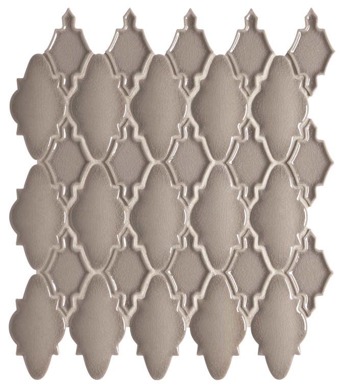 Serliana Gray 14×12 Moroccan Mosaic Glossy