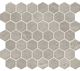 Primstone Ash 1-1/2″ Hexagon Mosaic Matte