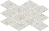 Terrazzo Allure Snow 10-1/2×17 Diamond Deco Mosaic Matte