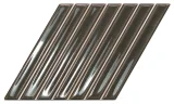 Spike Bars Ebony 6×10 B Decorative Tile Gloss